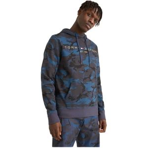 Tommy Hilfiger, Heren, Sweatshirts & Hoodies, Veelkleurig, Maat: XL Katoen,