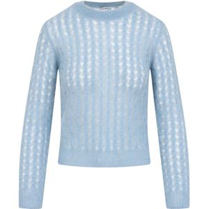 Loewe, Dames, Truien, Blauw, Maat: S Wol,