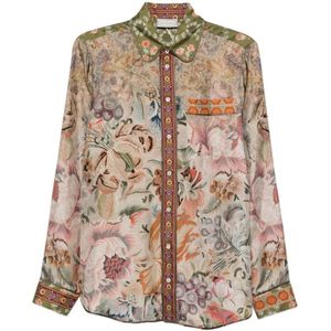 Pierre-Louis Mascia, Dames, Blouses & Shirts, Veelkleurig, Maat: M