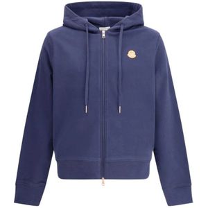 Moncler - Gilga Farm Zip-Up Hoodie - Heren - Blauw - Katoen