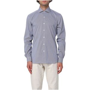 Fay, Heren, Overhemden, Blauw, Maat: XL