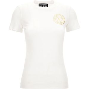 Versace Jeans Couture - T-Shirt - Zwart - Katoen/Elastaan