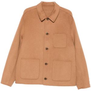 Calvin Klein, Heren, Jassen, Bruin, Maat: M