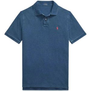 Ralph Lauren, Heren, Tops, Blauw, Maat: M Katoen,