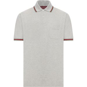 Gucci, Heren, Tops, Grijs, Maat: M Katoen,