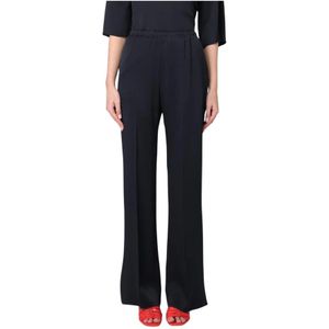 Forte Forte, Dames, Broeken, Blauw, Maat: XS Zijde,