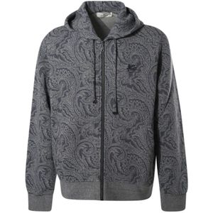 Etro, Heren, Sweatshirts & Hoodies, Blauw, Maat: XL Katoen,