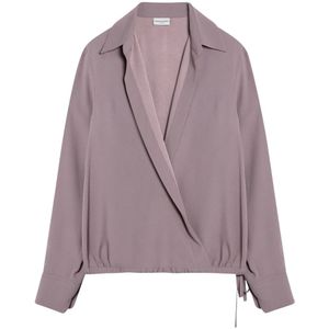 Dries Van Noten, Dames, Blouses & Shirts, Roze, Maat: S Viscose,