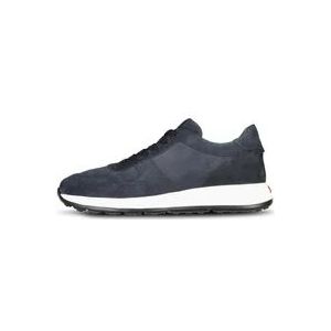 Tod's Casual Velours en Textiel Sneakers , Blue , Heren , Maat: 45 1/2 EU