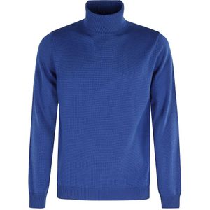 Roberto Collina, Heren, Truien, Blauw, Maat: XL Wol,