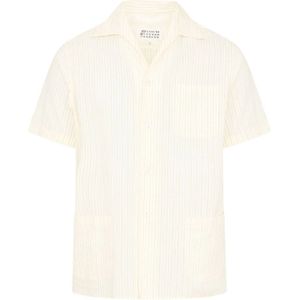 Maison Margiela, Heren, Overhemden, Beige, Maat: M Katoen,