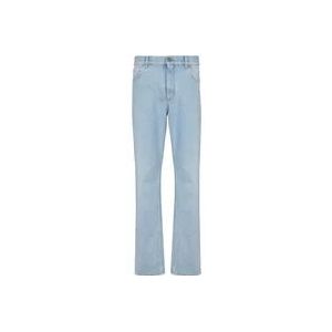 Balmain Lichtblauwe regular-fit denim jeans , Blue , Heren , Maat: W28