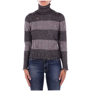 Solotre, Dames, Truien, Veelkleurig, Maat: M Wol,