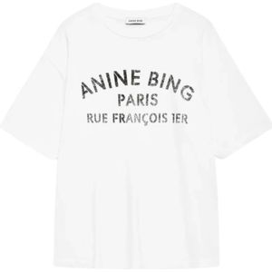 Anine Bing, Dames, Tops, Wit, Maat: S Katoen,