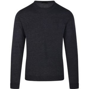 Roberto Collina, Heren, Truien, Zwart, Maat: 2XL Wol,