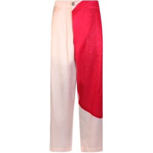 Issey Miyake, Dames, Jeans, Roze, Maat: M Katoen,