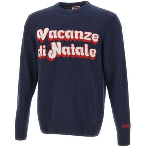 MC2 Saint Barth, Heren, Truien, Blauw, Maat: S Wol,