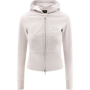 Balenciaga, Dames, Sweatshirts & Hoodies, Wit, Maat: M Katoen,