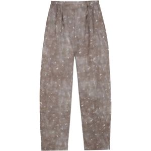 Cortana, Dames, Broeken, Beige, Maat: 2XS Linnen,