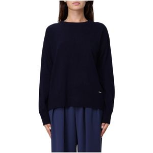 Woolrich, Dames, Truien, Blauw, Maat: L Wol,