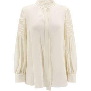 Chloé Blouses , Beige , Dames , Maat: S