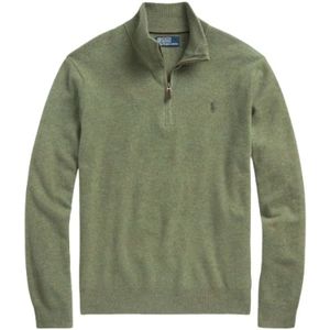 Polo Ralph Lauren, Heren, Sweatshirts & Hoodies, Groen, Maat: XL Wol,