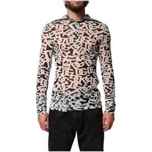Dolce & Gabbana, Heren, Tops, Zwart, Maat: M Polyamide,