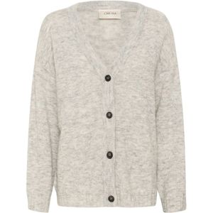 Cream, Dames, Truien, Grijs, Maat: XL Wol,