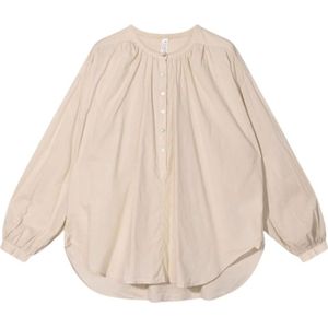 10Days, Dames, Blouses & Shirts, Beige, Maat: 2XS Katoen,