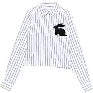 Msgm, Dames, Blouses & Shirts, Wit, Maat: S