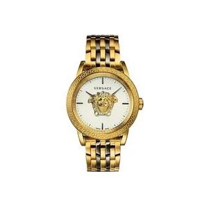 Versace Palazzo Emporio Wit Goud Bicolor Horloge , Yellow , Heren , Maat: ONE Size