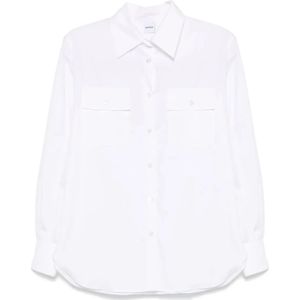 Aspesi, Dames, Blouses & Shirts, Wit, Maat: 3XS