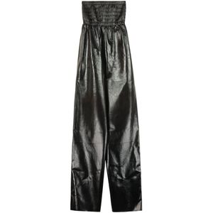 Bottega Veneta, Dames, Jumpsuits & Playsuits, Zwart, Maat: 4XS Viscose,