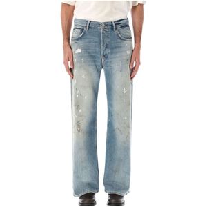 Acne Studios, Heren, Jeans, Blauw, Maat: W36 Katoen,
