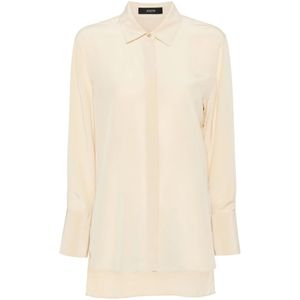 Joseph, Dames, Blouses & Shirts, Beige, Maat: XS Zijde,
