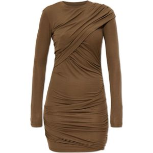 Marant étoile, Dames, Jurken, Bruin, Maat: XS Tweed,