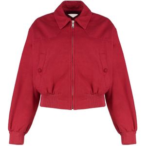 Prada, Dames, Jassen, Rood, Maat: S Katoen,