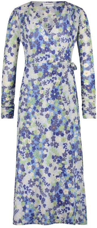 Fabienne Chapot - Natalie Dress - Midi Overslagjurk - Blauw - Dames - Polyester