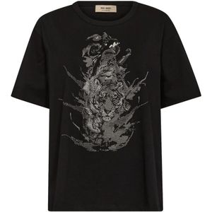MOS Mosh, Dames, Tops, Zwart, Maat: XS Katoen,