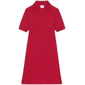 Courrèges, Dames, Jurken, Rood, Maat: S Piqué,