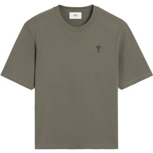 Ami Paris, Heren, Tops, Grijs, Maat: S Katoen,