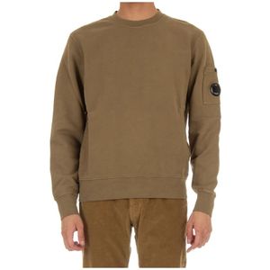 C.p. Company, Heren, Sweatshirts & Hoodies, Bruin, Maat: XL Katoen,