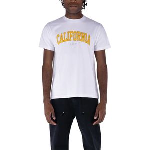 Sporty & Rich, Heren, Tops, Wit, Maat: XL Katoen,