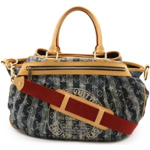 Louis Vuitton Vintage, Dames, Pre-owned, Veelkleurig, Maat: ONE Size Denim,
