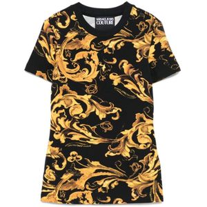 Versace Jeans Couture, Dames, Tops, Veelkleurig, Maat: L Katoen,