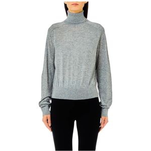 Liu Jo, Dames, Truien, Grijs, Maat: S Katoen,