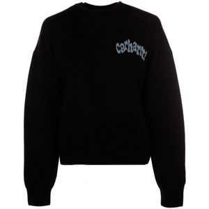 Carhartt WIP - Amour - Sweater - Zwart - Katoen - Relaxte Pasvorm