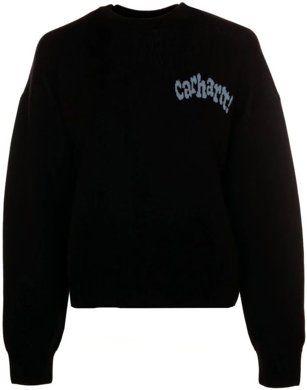 Carhartt WIP - Amour - Sweater - Zwart - Katoen - Relaxte Pasvorm