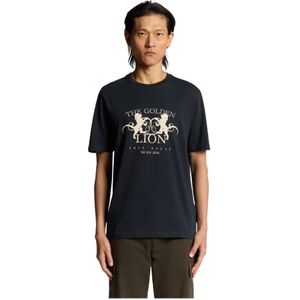 Lyle & Scott, Heren, Tops, Blauw, Maat: S