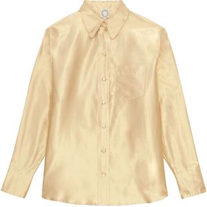 Ines de la Fressange Paris, Dames, Blouses & Shirts, Geel, Maat: 2XS